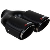 Resim Akrapovic Egsoz Ucu Çiftli Karbon 90 Lık Yan Sanayi Tüm Araçlar 