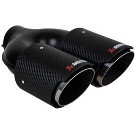 Resim Akrapovic Egsoz Ucu Çiftli Karbon 90 Lık Yan Sanayi Tüm Araçlar 