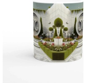 Resim Başak Burcu Baskılı Kahve Kupası - Elementsel Doğa Krallığı Temalı Vs3 