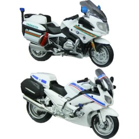 Resim Strongart Maisto 1:18 Polis Motorsikleti 