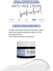 Resim Skin401 Multipeptide Bakuchiol Anti-age Cream 50 ml 