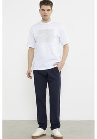 Resim Fermuar Cepli Tek Alt Eşofman - Lacivert Lacivert 