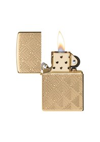 Resim Zippo Armor Nexus Pattern Dizayn Çakmak Sarı 