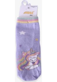 Resim Katamino Breeze Kız Çocuk Soket Çorap Unicorn Lila (1-2-9-10 Yaş) 