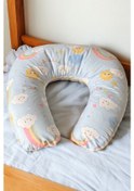 Resim Emzirme Destek Yastığı Çift Taraflı, Bulut Ve Gökkuşağı Desen 