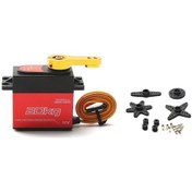 Resim 20kg Yüksek Torklu Dijital Servo - 1/8 1/10 Rc Araçlar İçin Paslanmaz Çelik Dişli 