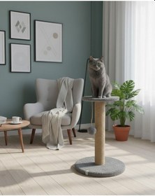 Resim Reyo Pet Stepli Kedi Tırmalama Tahtası Gri 