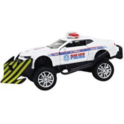 Resim Çek Bırak Kar Küreme Polis Aracı Beyaz 