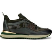 Resim Tamer Tanca Erkek Hakiki Deri Yeşil Kroko Sneakers & Spor Ayakkabı 383 6106 Erk Ayk Sk24-25 Yesıl Kroko Yeşil - Koyu Yeşil 