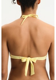 Resim Penti Sarı Push Up Destekli Bikini Üstü 