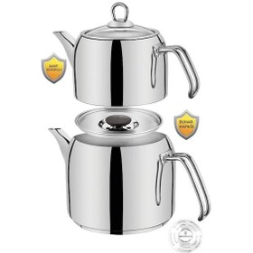 Resim Sofram Soft Orta Boy Çaydanlık Takımı Gümüş 