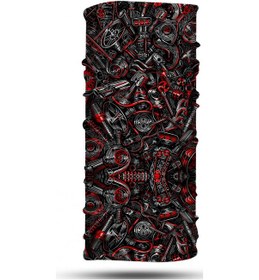 Resim Daırb0101 - Çok Amaçlı Bandana Motosiklet Boyunluk Balaklava Outdoor Yüz Maskesi Kayak Maskesi Çok Renkli 