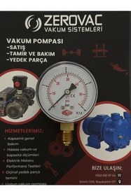 Resim SIMGA 0-4 Bar Çap Ø63 Mm Alttan Bağlantılı Kuru Tip Manometre 