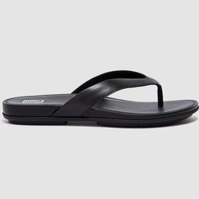 Resim Fitflop Gracıe Leather Eo8 Siyah Kadın Parmak Arası Terlik Siyah 