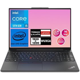 Resim Lenovo ThinkPad E16 Gen 1 21JN00K7TX003 i5-13420H 40 GB 512 GB SSD 16" Dos Dizüstü Bilgisayar 