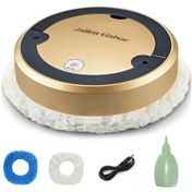 Resim Yeni Akıllı Islak Ve Kuru Mop Makinesi Süpürme Robotu Şarj Edilebilir Anlamak Gold C Altın 