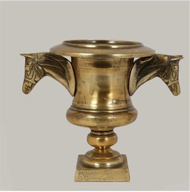 Resim Vitale Metal Gold Atlı Vazo 24 37 31 Cm Renkli 