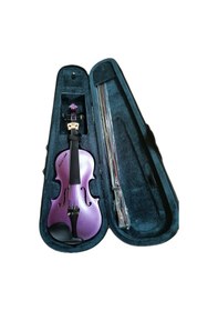 Resim Idol Simli Lila Renk . Isme Özel Lazer Kesim 2/4 Keman 