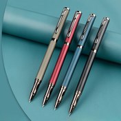 Resim Premium Metal Dolma Kalem, 0.28mm Ultra İnce Uçlu Kaligrafi & Hassas Yazı için - Başlangıçlar, Ofis & Okul Kullanımı için İdeal, Sert Kalem, Okul 