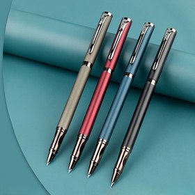Resim Premium Metal Dolma Kalem, 0.28mm Ultra İnce Uçlu Kaligrafi & Hassas Yazı için - Başlangıçlar, Ofis & Okul Kullanımı için İdeal, Sert Kalem, Okul 