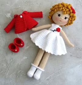 Resim El Örgüsü Süslü Bebek - Amigurumi 