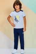 Resim Fenerbahçe Açık Gri Lisanslı Unisex Çocuk Pijama Takımı Açık Gri 7378 