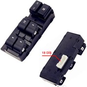 Resim voyer Cam Düğmesi Elantra 2016- Ön Sol Dörtlü (93570-F2100) (Elite Plus) 