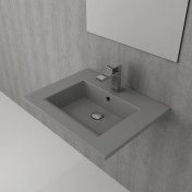 Resim Bocchi Milano Etajerli Lavabo 60 cm Gri 1161-006-0126 