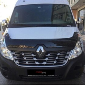 Resim Genel Markalar Renault Master 2014 - 2018 Ön Kaput Koruyucu Rüzgarlığı Piano Black 3.2 Mm Kalın Plastik 