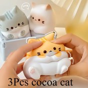 Resim Çoklu Paket Sevimli Karikatür Kedi - Yumuşak Sıkıştırma Yavaş Artış Rahatlatıcı Oyuncak, Renkli Karikatür Masaüstü Dekoru, Ev Dekorasyonu İçin Uygun, Çocuklar İçin Sıkıştırma Oyuncak, Kaliteli Çocuk Oyuncak, Tatil Hediye Fikri 