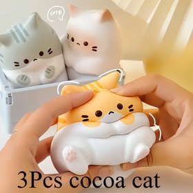 Resim Çoklu Paket Sevimli Karikatür Kedi - Yumuşak Sıkıştırma Yavaş Artış Rahatlatıcı Oyuncak, Renkli Karikatür Masaüstü Dekoru, Ev Dekorasyonu İçin Uygun, Çocuklar İçin Sıkıştırma Oyuncak, Kaliteli Çocuk Oyuncak, Tatil Hediye Fikri 
