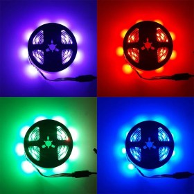 Resim Aciko Makyaj Masası Için Rgb 10 Metre Adaptörlü Şerit LED Hazır Set 