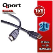 Resim QPORT Q-HDMI15 QPORT Q-HDMI15 to HDMI15 1.4 3D 15 METRE ALTIN UÇL 