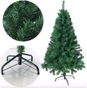 Resim 210 Cm Yılbaşı Ağacı 780 Gür Dallı Metal Gövde Metal Ayak A Kalıt 