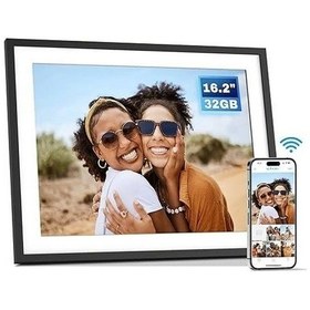 Resim Arktronic 16.2 Inc 32 Gb Büyük Wifi Dijital Resim Çerçevesi 1258x930hd - Siyah 