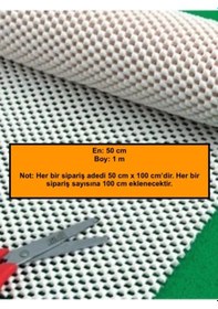 Resim Halı Kaydırmaz Altlık, Jel Taban Halı Kilim Altlığı 50 Cm X 100 Cm Yeşil 