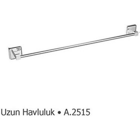 Resim Duxxa A2515 Quadro Krom Uzun Havluluk Krom 