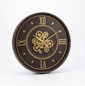 Resim Çarklı Duvar Saati 55 Cm Çok Renkli 