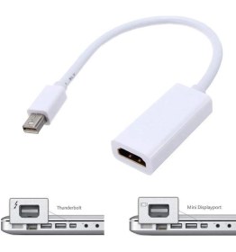Resim Aogo Mini Displayport To HDMI Dönüştürücü Mini Dp HDMI Mini Display In HDMI Out Converter Thunderbolt 