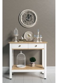 Resim Dufon 2 Çekmeceli Dresuar, Konsol Beyaz - Meşe 