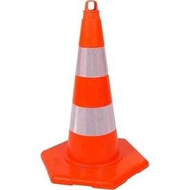 Resim MFK Plastik MFK3275 75 cm Kırılmaz Trafik Konisi 