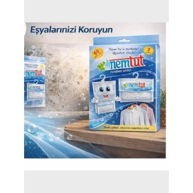 Resim Nemtut Nem Toplayıcı ve Rutubet Giderici Kötü Koku Küf ve Korozyon Önleyici 2 Kutu 4 Paket 2 kg 