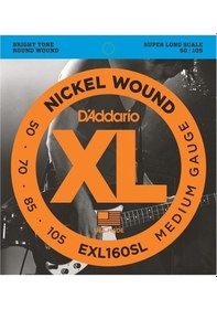 Resim Daddario EXL160SL Bas Gitar Teli 0.50-105 