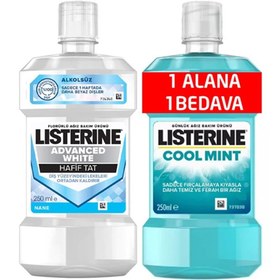 Resim Listerine 2li Advence White 250 ml + Mint 250 ml 