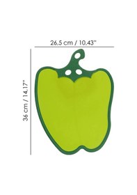 Resim Dolma Biber Figürlü Kaydırmaz Kesme Tahtası Doğrama Panosu Renkli 