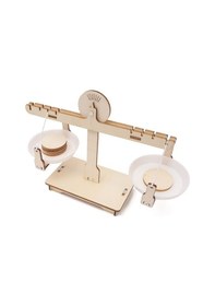 Resim Pazly Ahşap Eğitici Denge Terazisi - Çocuklar İçin Bilim Ve Matematik Oyuncağı - Doğal Ahşap Materyal 