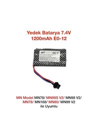 Resim Mn Model Mn78/mn99s V2/mn98 V2/mn78/mn168/mn90/mn99 V2 Rc Uzaktan Kumandalı Araba İçin Batarya Pil 7.4v 1200mah E0-12 