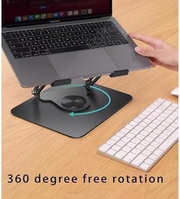Resim Daytona ZR-110 B Alüminyum 360 Derece Dönen Tabanlı Katlanabilir Taşınabilir Laptop Standı (Koyu Gri) 