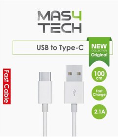 Resim MAS4TECH Usb 2.0 To Type-c Hızlı Şarj Ve Data Kablo (1 Metre , Orijinal ) 