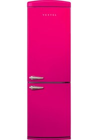Resim Vestel RETRO NFK37011 330 L No-Frost Buzdolabı Pembe 